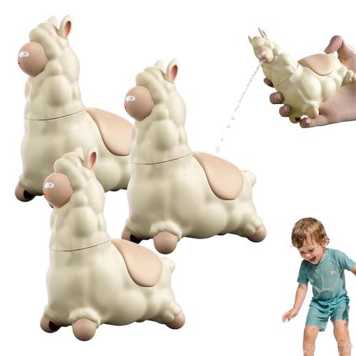 Wassersprühgerät für Kinder, 2025 Neu Alpaca Interactive Water Sprayer, Spitting Llama Water Toy für Partyzubehör Wasserpistole Kinder Pool Wasserspielzeug für Pool Party Streichspielzeug (3PC) von Generisch