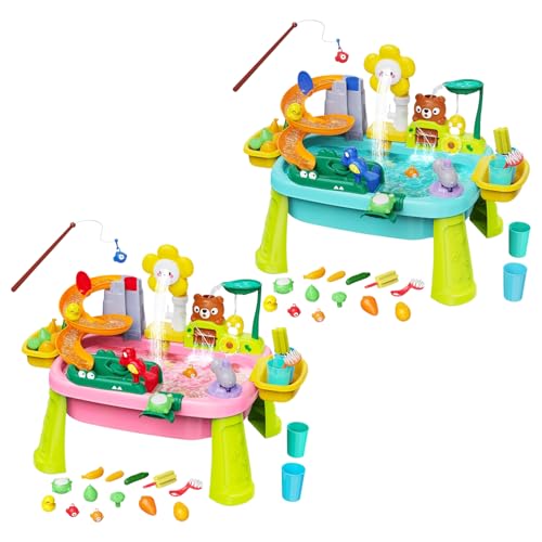 Wassertisch für Kinder, Stra-nd im Freien mit elektrischer Pumpe, lehrreiches Spielen Spielfischerspiel Sensorisches Spielzeug für 3-8 Ju-ngen Mädchen, Sand & Wasserspieltisch Strandspielzeug Wassertisch für Kinder, Stra-nd im Freien mit elektrischer Pumpe, lehrreiches Spielen Spielfischerspiel Sensorisches Spielzeug für 3-8 Ju-ngen Mädchen, Sand & Wasserspieltisch Strandspielzeug von Generisch
