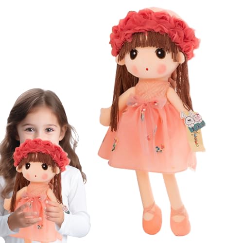 Weiche Mädchen-Stoffpuppe – Schlafende Prinzessinnenpuppe aus Plüsch als liebevolles Kinderspielzeug | Cuddle Buddy Stofffigur für und Mädchen, perfekt für Familien, Kindergärten und Einschlafr von Generisch
