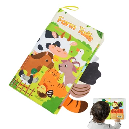 Weiches Kinderbuch, Kinderbücher und Hörbücher | Lustige sensorische Bücher für Kinder Tails Babies Book | Lernspielzeug im Vorschulalter Lernspielzeug pr Weiches Kinderbuch, Kinderbücher und Hörbücher | Lustige sensorische Bücher für Kinder Tails Babies Book | Lernspielzeug im Vorschulalter Lernspielzeug pr von Generisch