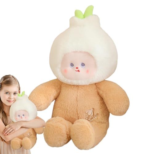 Weiches Plüschspielzeug, weiche Plüschpuppe - Knoblauchkopf umarmt Kissen,50 cm/19inch niedliche Stoffpuppe, Gemüsethema Cartoon ausgestopfte Plüsch für und Mädchen Weiches Plüschspielzeug, weiche Plüschpuppe - Knoblauchkopf umarmt Kissen,50 cm/19inch niedliche Stoffpuppe, Gemüsethema Cartoon ausgestopfte Plüsch für und Mädchen von Generisch