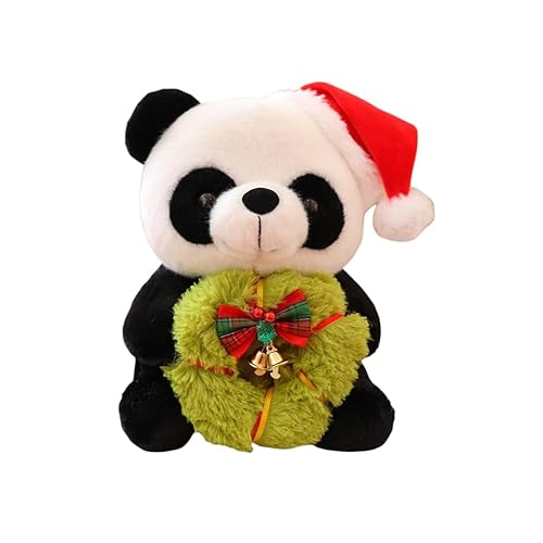 Weihnachten Panda Plüsch Puppe Kissen Niedlich Kinder Mädchen Geschenk Puppe Panda (Weihnachtsbaum Kreis) von Generisch