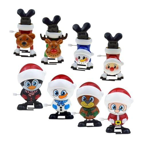 Weihnachts Aufziehspielzeug | 8er-Pack handgemachtes aufziehspielzeug Weihnachten | Weihnachtsstrumpffüller zum Aufziehen | Interessantes Weihnachtsspielzeug zum Aufziehen für die Inneneinrichtung Weihnachts Aufziehspielzeug | 8er-Pack handgemachtes aufziehspielzeug Weihnachten | Weihnachtsstrumpffüller zum Aufziehen | Interessantes Weihnachtsspielzeug zum Aufziehen für die Inneneinrichtung von Generisch