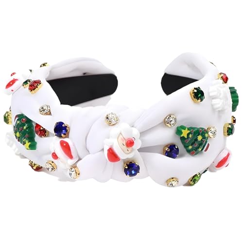 Weihnachts-Kristall-Stirnband, Weihnachtsmann-Schneeflocken-Haarschmuck, funkelndes Strass-Stirnband Weihnachts-Kristall-Stirnband, Weihnachtsmann-Schneeflocken-Haarschmuck, funkelndes Strass-Stirnband von Generisch
