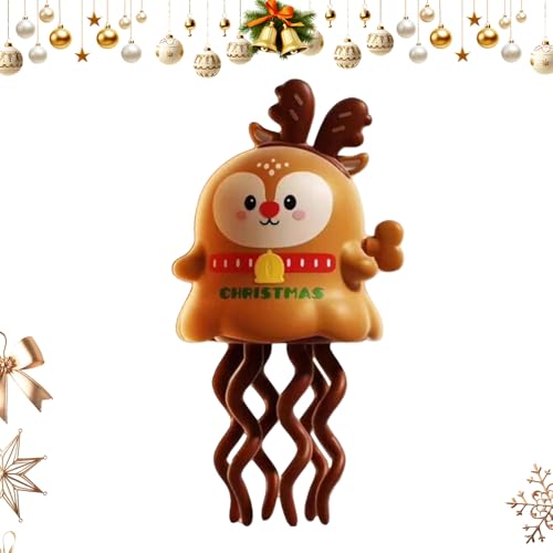 Weihnachts Tintenfisch Spielzeug - Bauchzeit Aufziehmechanismus | Lernspiel für Kleinkinder Mädchen, Geburtstagsgeschenk, Festtagsüberraschung, Interaktiv, Fördert Geschicklichkeit, Spielspaß und von Generisch