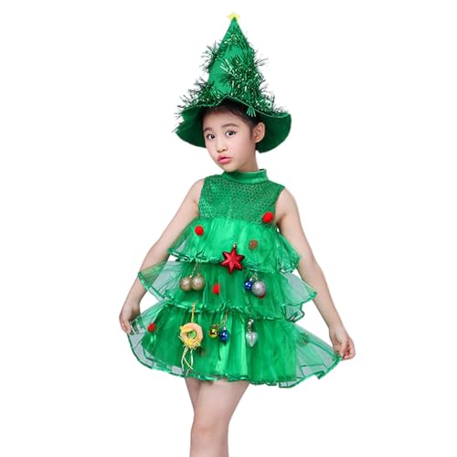 Weihnachtsbaum-Kinderkostüm – Kleines Mädchen-Kostüm, Kleid, Mädchen, Weihnachten, Cosplay, Outfit, Kleid für Mädchen, Kinder, Alter 3–10 Jahre alt Weihnachtsbaum-Kinderkostüm – Kleines Mädchen-Kostüm, Kleid, Mädchen, Weihnachten, Cosplay, Outfit, Kleid für Mädchen, Kinder, Alter 3–10 Jahre alt von Generisch