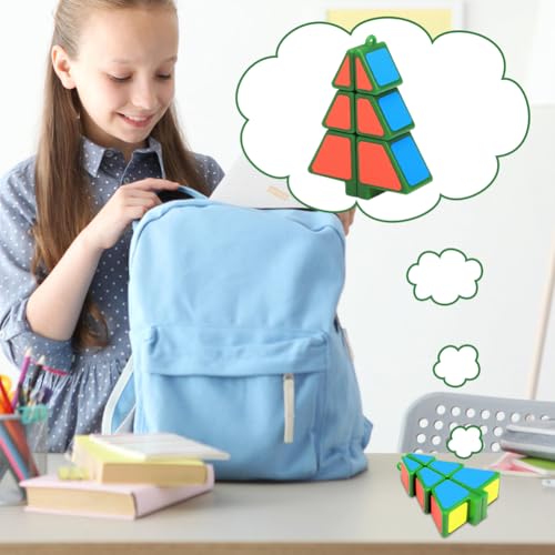 Weihnachtsbaumwürfel, Puzzlewürfel,Geschwindigkeitswürfel in Weihnachtsbaumform, ultra-glattes Puzzle-Anhänger, kreatives Spielzeug | Speed Tree Puzzle Puzzle Schlüsselanhänger Weihnachtsbaum Christ Weihnachtsbaumwürfel, Puzzlewürfel,Geschwindigkeitswürfel in Weihnachtsbaumform, ultra-glattes Puzzle-Anhänger, kreatives Spielzeug | Speed Tree Puzzle Puzzle Schlüsselanhänger Weihnachtsbaum Christ von Generisch
