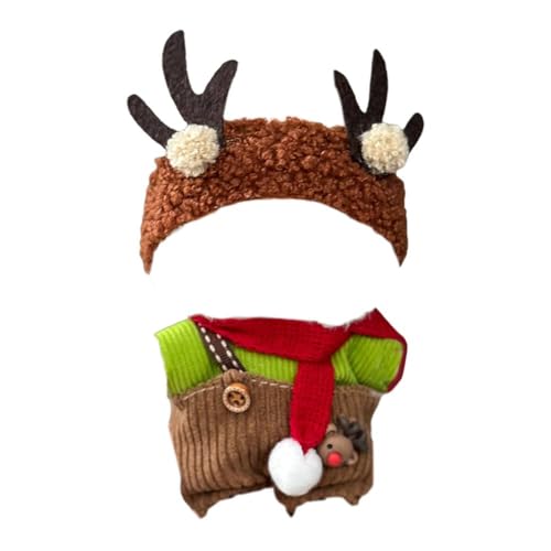 Weihnachtskleidung für 17 cm große Puppen, handgefertigte Sets, Premium-Urlaubs-Outfit, Weihnachtspuppe) Puppe (keine stilvolle Set-Kleidung von Generisch