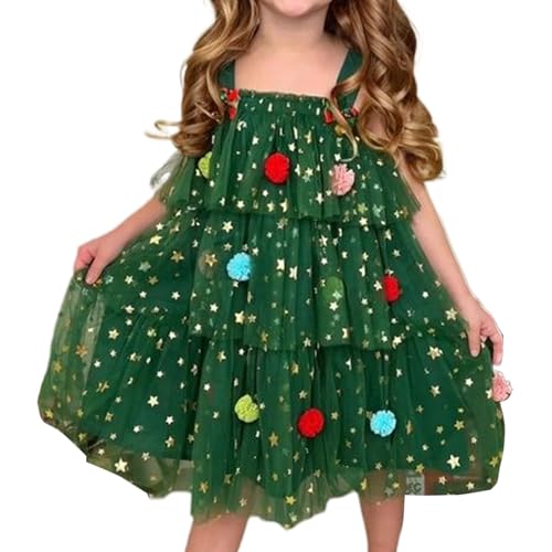 Weihnachtsoutfits für Mädchen | Mädchen Festlich Cosplay Kleider - Glitzerkleidung Gestaffeltes Outfit für Veranstaltung Party Geburtstag Outdoor Aktivitäten Club Festival Outdoor - Kinder Im Alter Vo Weihnachtsoutfits für Mädchen | Mädchen Festlich Cosplay Kleider - Glitzerkleidung Gestaffeltes Outfit für Veranstaltung Party Geburtstag Outdoor Aktivitäten Club Festival Outdoor - Kinder Im Alter Vo von Generisch