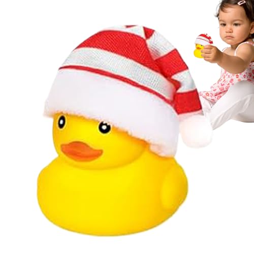 Weihnachtsquietsche-Ente, Gummienten,Süßes Entenspielzeug mit Weihnachtsmütze | Schwimmende Quietsche- in der Badewanne, tragbares Badeparty-Spielzeug für Weihnachten, Abschlussfeiern Weihnachtsquietsche-Ente, Gummienten,Süßes Entenspielzeug mit Weihnachtsmütze | Schwimmende Quietsche- in der Badewanne, tragbares Badeparty-Spielzeug für Weihnachten, Abschlussfeiern von Generisch