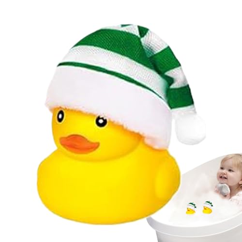 Weihnachtsquietsche-Ente, Gummienten,Süßes Entenspielzeug mit Weihnachtsmütze | Schwimmende Quietsche- in der Badewanne, tragbares Badeparty-Spielzeug für Weihnachten, Abschlussfeiern Weihnachtsquietsche-Ente, Gummienten,Süßes Entenspielzeug mit Weihnachtsmütze | Schwimmende Quietsche- in der Badewanne, tragbares Badeparty-Spielzeug für Weihnachten, Abschlussfeiern von Generisch