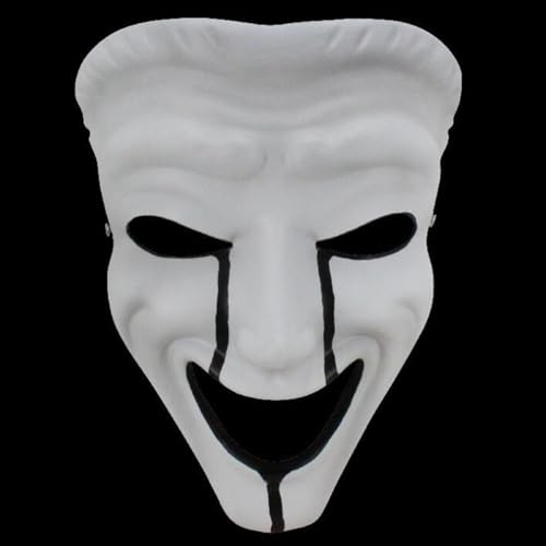 Weiße SCP-035 Possessiv-Maske aus Kunstharz, Halloween, Tanzparty, Cosplay, Kostüm, Maske, Requisiten (Weiß-B) von Generisch