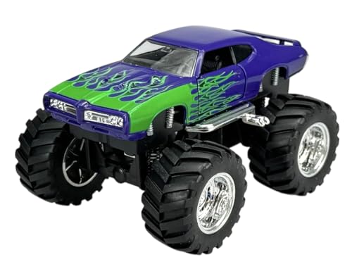Welly Modell Auto Kompatibel mit 1969 Pontiac GTO Monster Truck Big Wheel ca 1/34-1/39 Metal Modell Auto Die Cast Neu im Kasten Welly Modell Auto Kompatibel mit 1969 Pontiac GTO Monster Truck Big Wheel ca 1/34-1/39 Metal Modell Auto Die Cast Neu im Kasten von Generisch