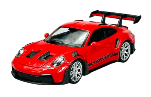 Welly Modell Auto Kompatibel mit Porsche 911 992 GT3 RS Coupe Rot ca 1:24 1/24 Metall Automodell Die Cast Neu im Karton von Generisch