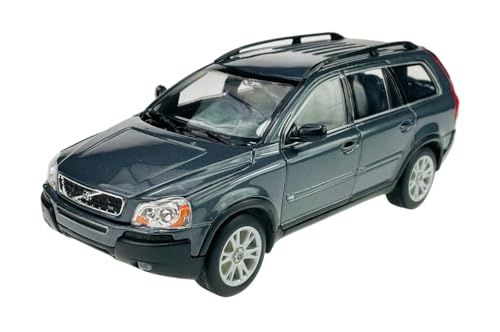 Welly Modell Auto Kompatibel mit Volvo XC90 Grau SUV 1. Generation 2002-2015 1/24 1:24 Metall Modell Auto Die Cast Neu im Kasten von Generisch