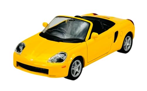 Welly Toyota MR2 Gelb Spyder Cabrio W3 ZZW30 1999-2007 1/34-1/39 Metal Modell Auto Die Cast Neu im Kasten von Generisch