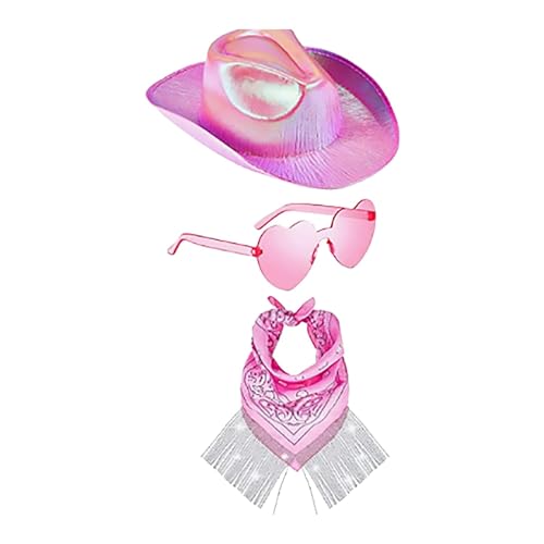 Western Cowboy Brille Für Brautparty Cowgirl Kopftuch Kostüm Set Damen Nachtclub Kopfbedeckung Halloween Outfit Party Requisiten Für Frauen Braut Cowboyhut Damen Fasching Hippie KostüM Damen Kleid Western Cowboy Brille Für Brautparty Cowgirl Kopftuch Kostüm Set Damen Nachtclub Kopfbedeckung Halloween Outfit Party Requisiten Für Frauen Braut Cowboyhut Damen Fasching Hippie KostüM Damen Kleid von Generisch