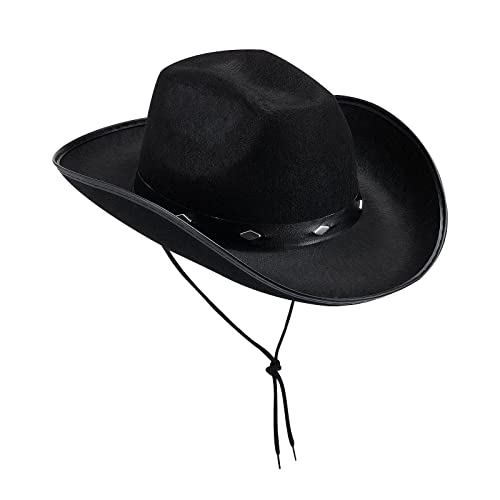 Western Cowboyhut für Herren Damen Filz Fedoras Cap Outback Cowgirl Jazz Hüte mit Gürtelschnalle Cowgirl Hat Western Cowboyhut für Herren Damen Filz Fedoras Cap Outback Cowgirl Jazz Hüte mit Gürtelschnalle Cowgirl Hat von Generisch