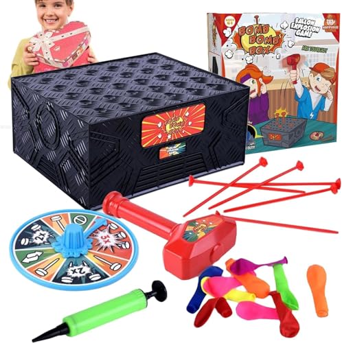 Whack A Balloon Game | 2024 Neues Ballonsprengspiel | Hammer Ballon Box Spiel | Kreative Ballonbox Tischspiel für Familientreffen, Geburtstagsfeier Whack A Balloon Game | 2024 Neues Ballonsprengspiel | Hammer Ballon Box Spiel | Kreative Ballonbox Tischspiel für Familientreffen, Geburtstagsfeier von Generisch