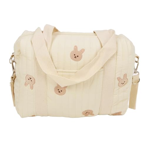 Wickeltasche für Mütter, multifunktionaler Kinderwagen-Organizer mit Reißverschlusstaschen, 32 x 12 x 25 cm, wiederverwendbare Baumwoll-Handtasche für Kinderwagen, Reisen und den täglichen Gebrauch, von Generisch