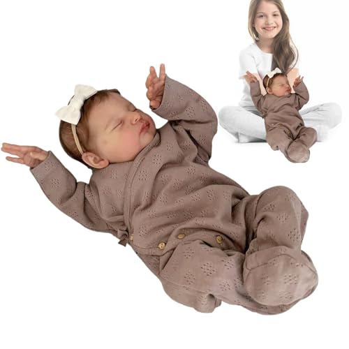 Wiedergeborene Schlafpuppe | 19 Zoll schlafendes neugeborenes Puppenmädchen - Niedliche neugeborene Mädchenpuppen Simulation realistische weiche wiedergeborene Puppen Geburtstagsgeschenke Spielzeug fü Wiedergeborene Schlafpuppe | 19 Zoll schlafendes neugeborenes Puppenmädchen - Niedliche neugeborene Mädchenpuppen Simulation realistische weiche wiedergeborene Puppen Geburtstagsgeschenke Spielzeug fü von Generisch