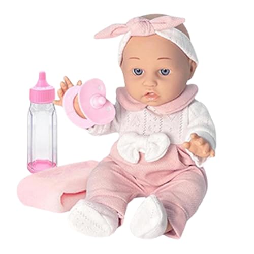Wiedergeborenes Kleinkind, Wiedergeborene Kleinkindpuppen - Realistische Babypuppe | 12-Zoll wiedergeborene Kleinkindpuppen mit Kleidung, Flasche und Schnuller, handgefertigte Kleinkindpuppe von Generisch