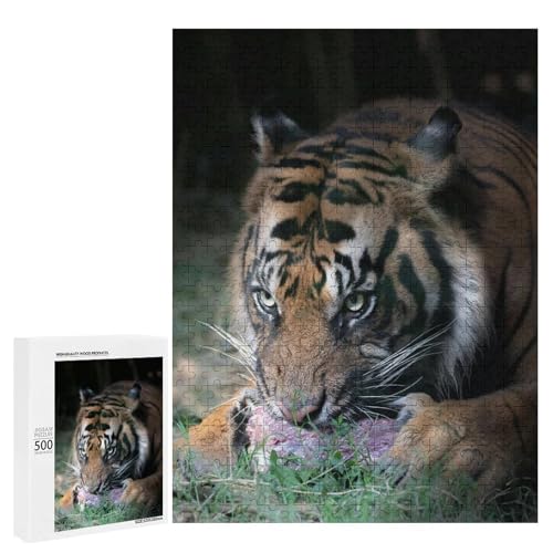 Wild Cat 500 Teile Set Holzpuzzle - Hartholz, perfektes kreatives Geschenk für Senioren von Generisch