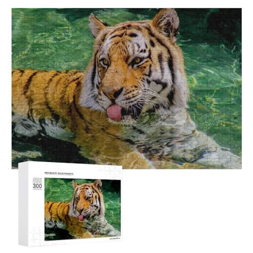Wildwood 300 Teile Holz Tiger Puzzle Lindenholz Wildlife Kunst für Naturfans von Generisch