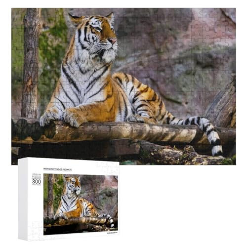 Wildwood 300 Teile Holzpuzzle Tiger Puzzle Lindenholz Handwerk für Erwachsene und Kinder von Generisch