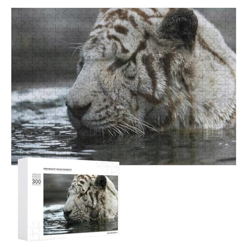 Wildwood 300 Teile Holzpuzzle Tiger Puzzle Lindenholz Handwerk für dekorative Anzeige von Generisch