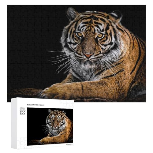 Wildwood 300 Teile Tiger Puzzle Lindenholz Wildlife Kunst für achtsames Spielen von Generisch