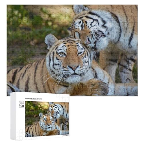 Wildwood 300 Teile Tiger Puzzle Lindenholz Wildlife Puzzle für ruhige Momente von Generisch