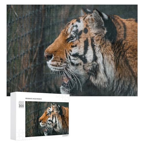 Wildwood Tiger Illustration Puzzle 300 Teile Lindenholz Wildlife Puzzle zum Verschenken Wildwood Tiger Illustration Puzzle 300 Teile Lindenholz Wildlife Puzzle zum Verschenken von Generisch