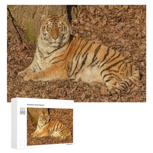 Wildwood Wildlife Puzzle 300 Teile Lindenholz Tiger Thema Dekor von Generisch