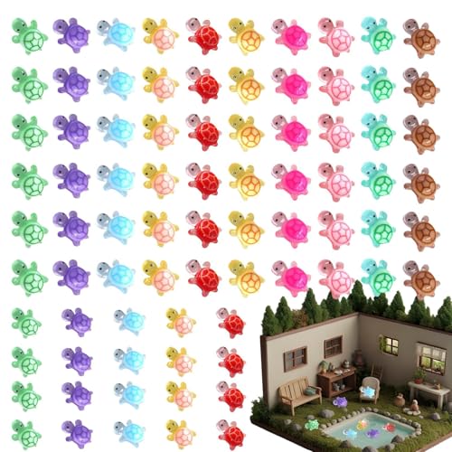 Winzige Schildkröten, leuchtende Schildkröten-Dekorationen, Puppenhaus-Miniaturen, 100 x Bastelbedarf, Feengarten-Zubehör, Aquarium-Dekorationen, Landschaftsbau Winzige Schildkröten, leuchtende Schildkröten-Dekorationen, Puppenhaus-Miniaturen, 100 x Bastelbedarf, Feengarten-Zubehör, Aquarium-Dekorationen, Landschaftsbau von Generisch
