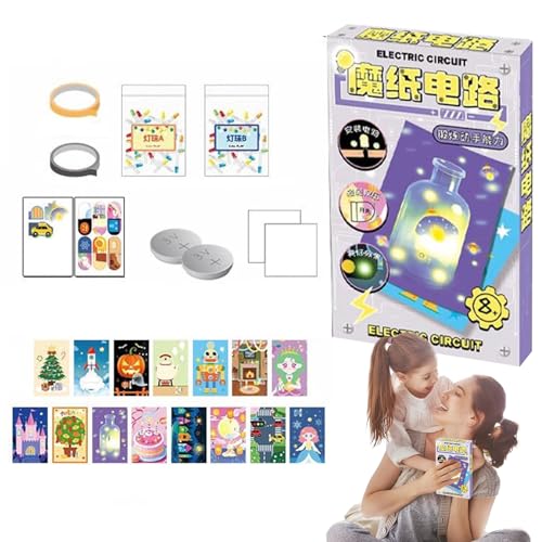 Wissenschaftsspielzeug - Elektronik Experimente Set,Selbstgemachte Leuchtkarten Praktische Lernaktivitäten Für Kinder Jugendliche Schüler von Generisch