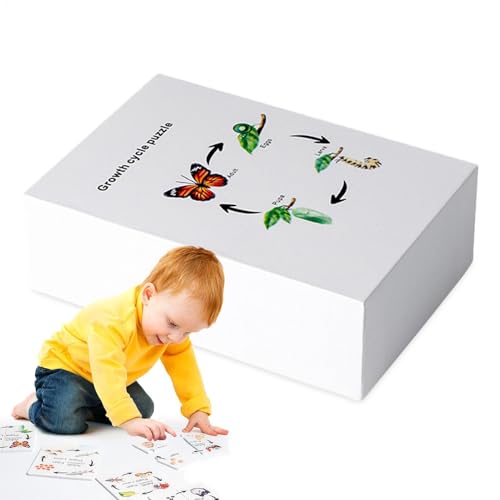 Wissenschaftsspielzeug für Kinder, Lebenszyklusspielzeug für Kinder - Kreatives Lernspielzeug Lebenszyklus -Tablett - Innovatives Puzzlespiel -Bildungsinstrument für den Kindergarten von Generisch