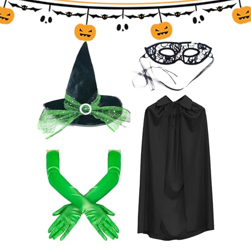 Women Witch Kostüm - Urlaub Kostüme Hexenhut Cape | Haunted House Erwachsene Outfit mit Eye Masque für Freunde Freundin Mutter Familie Familie Aufgrund unterschiedlicher manueller Messungen lasse Women Witch Kostüm - Urlaub Kostüme Hexenhut Cape | Haunted House Erwachsene Outfit mit Eye Masque für Freunde Freundin Mutter Familie Familie Aufgrund unterschiedlicher manueller Messungen lasse von Generisch