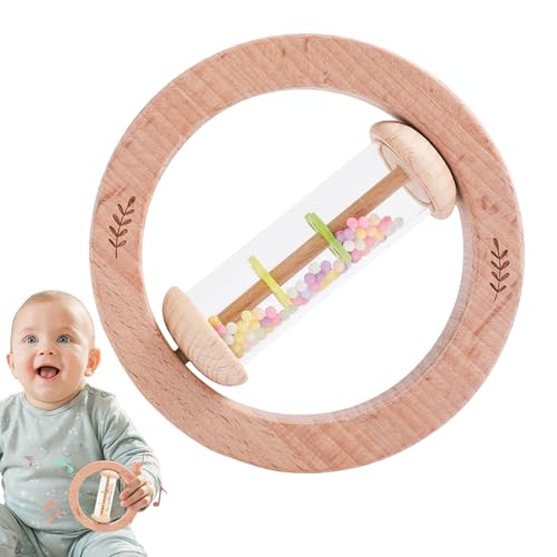 Wooden Baby Rattle Toys, Music Instrument, Coordination Game, 4.53x4.53x0.59 Inches, Smooth Handheld Design, Gentle Sound Response, for Boys, Girls, Toddler, Learning, Playtime Wooden Baby Rattle Toys, Music Instrument, Coordination Game, 4.53x4.53x0.59 Inches, Smooth Handheld Design, Gentle Sound Response, for Boys, Girls, Toddler, Learning, Playtime von Generisch