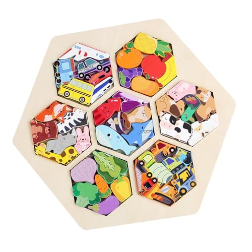 Wooden Puzzles, Colorful Transport Set, Building Block Puzzle, Preschool Educational Brain Teaser Boards for Kids, Early Learning, Cognitive Development 11.81x8.86x0.31 inches Wooden Puzzles, Colorful Transport Set, Building Block Puzzle, Preschool Educational Brain Teaser Boards for Kids, Early Learning, Cognitive Development 11.81x8.86x0.31 inches von Generisch