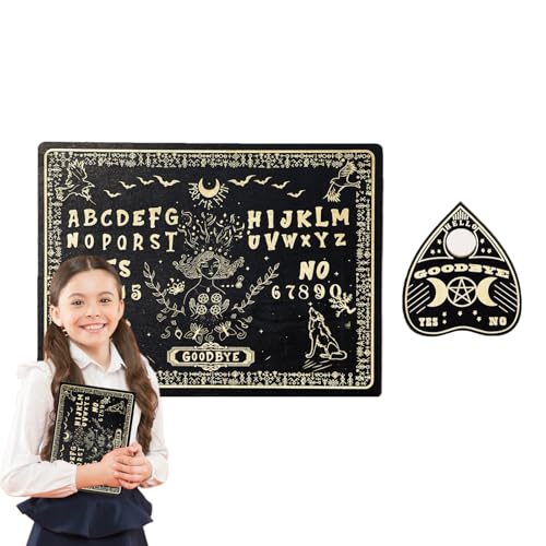 Wooden Spirit Board, Miniature Talking Spirit Board, Metaphysical Divination Tool, Home Decoration with Planchette, Ideal for Birthday and Halloween Décor Wooden Spirit Board, Miniature Talking Spirit Board, Metaphysical Divination Tool, Home Decoration with Planchette, Ideal for Birthday and Halloween Décor von Generisch