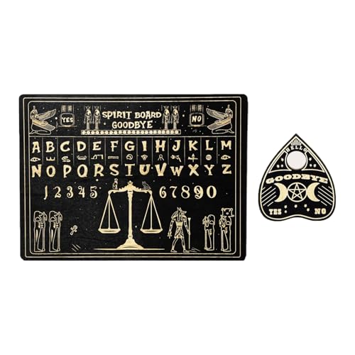 Wooden Spirit Board Game with Planchette, Mystical Talking Divination Board Set, Metaphysical Supplies for Spiritual Communication, Vintage Occult Décor for Men, Women, Home, and Altar Ritu Wooden Spirit Board Game with Planchette, Mystical Talking Divination Board Set, Metaphysical Supplies for Spiritual Communication, Vintage Occult Décor for Men, Women, Home, and Altar Ritu von Generisch