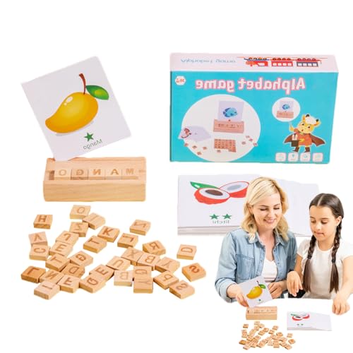 Wortschreibspiel,Lernspiel Für Lesen Und Rechtschreibung Phonics | Familienspiel Mit Lernfunktionen Für Mädchen Geburtstage Weihnachten von Generisch