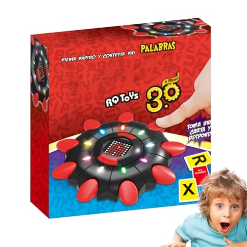 Wortspiele, Wortspiele für Erwachsene, Interaktives Alphabet -Lernspielzeug, Interaktiver Alphabet -Kartenspiele Handheld Learning Educational Toy für Party und Geburtstag von Generisch