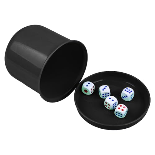 Würfelbecher-Set – Premium-Würfelstreuer mit leichtgängigem Rollen, langlebiges Würfel-Stapelbecher-Set für geschickte Stapelspiele, lustiges Würfelspiel für Bbar-Abende, Partys und Spielbegeisterte von Generisch