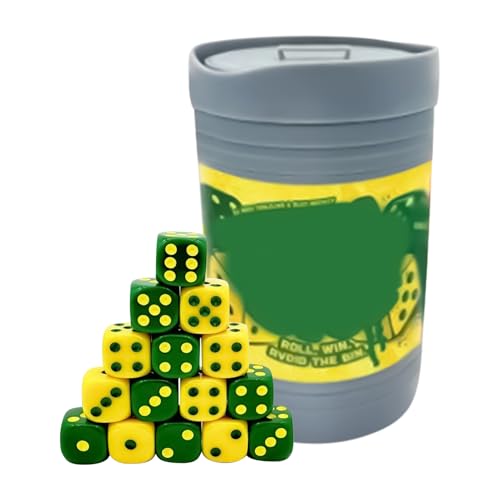 Würfelspiele, Aufregendes Würfelset Mit Müllcontainer, Tabletop-Spiel Mit Müllcontainer, Interactive 2-Player-Tabletop-Board-Spielen, Kompakt Und Reisefreundlich, 5.91x2.99x0,99 Zoll Für Alle Altersgr von Generisch