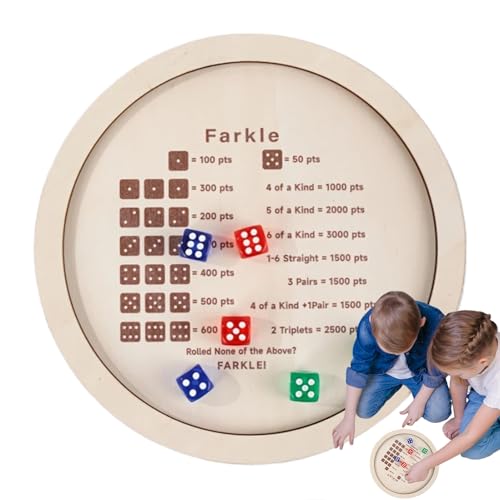 Würfeltisch | Familien Würfelbrett,Klassische Holz Würfelablage Tragbar Für Familien Spieleabend Reise Unterhaltung Zuhause von Generisch