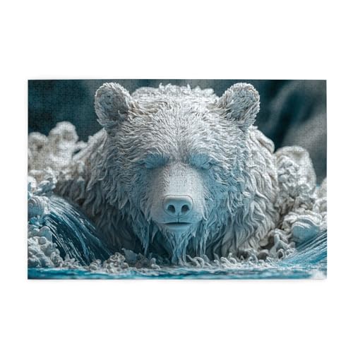 Wütender Bär 1000 Teile Puzzles für Erwachsene Holzpuzzles für Erwachsene Geschenke Wohnkultur Wütender Bär 1000 Teile Puzzles für Erwachsene Holzpuzzles für Erwachsene Geschenke Wohnkultur von Generisch