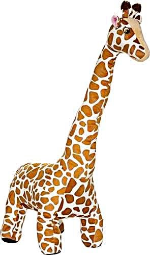 XXL Plüsch-Giraffe Stofftier, 100 cm Höhe, Braun-Weiß Gemustert XXL Plüsch-Giraffe Stofftier, 100 cm Höhe, Braun-Weiß Gemustert von Generisch