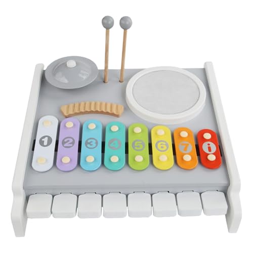 Xylophone Musical Toy, Colorful Wooden Percussion Instrument, 11.81x11.61x2.76 Inches Multi Functional Music Toy for Kids, Boys Girls, Early Learning and Development Xylophone Musical Toy, Colorful Wooden Percussion Instrument, 11.81x11.61x2.76 Inches Multi Functional Music Toy for Kids, Boys Girls, Early Learning and Development von Generisch